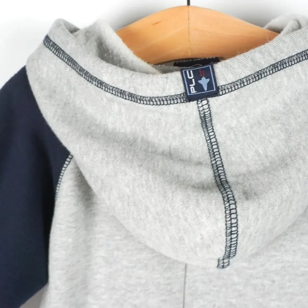 The Children's Place One-Piece Fleece Hooded Rocket Ship Coverall Gray Baby 18m‎